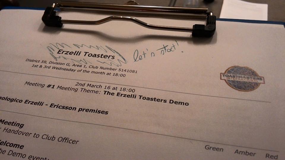 Demo Meeting Toastmasters Genova marzo 2016